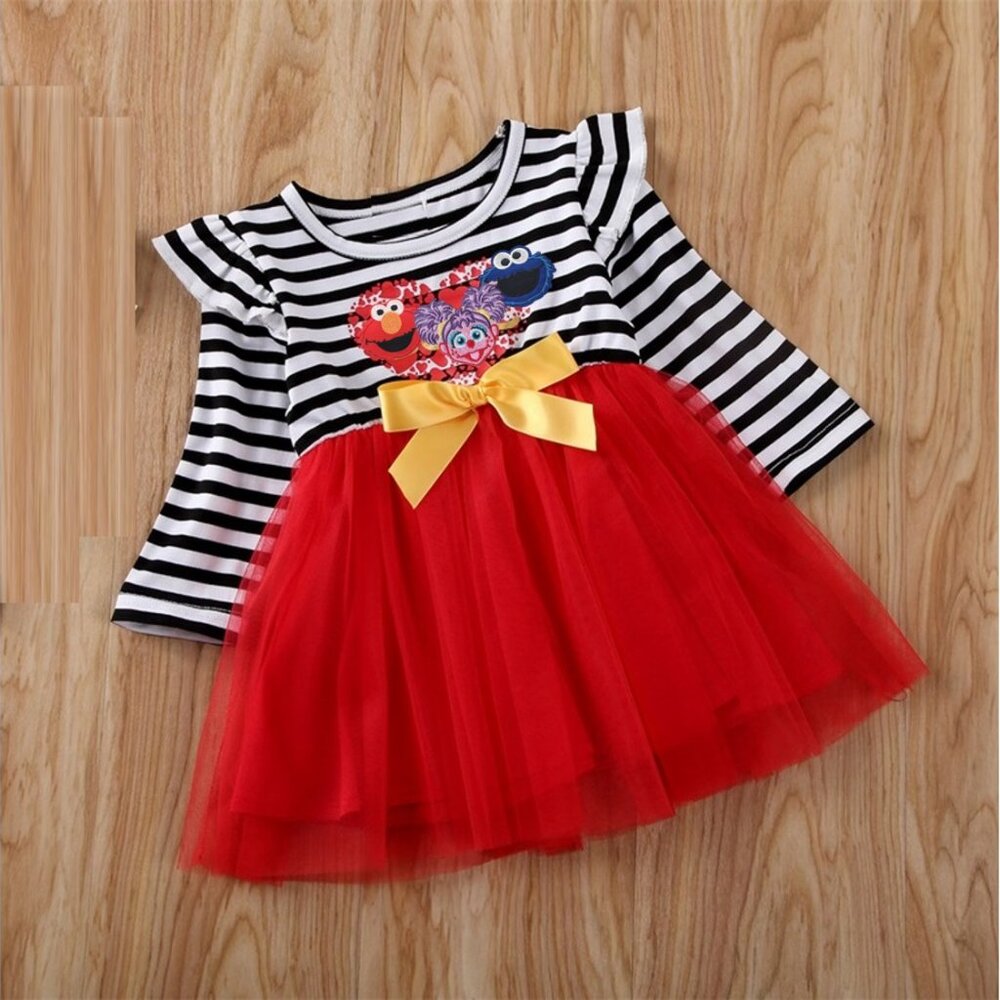 Elmo Dress Abby Cadabby Outfit Cookie Monster Dress First Birthday Clothes